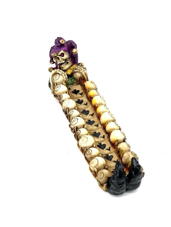  GAMBLING JOKER INCENSE STICK HOLDER 11" (BURNER1) 