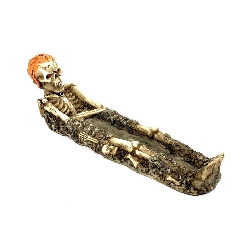  REDHEAD SKELETON INCENSE STICK HOLDER 11" (BURNER2) 