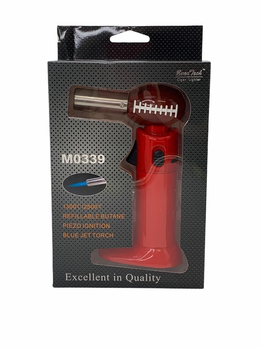  FOOTBALL DESIGN BIG TABLE TORCH M0339 - EVERTECH (RED) 