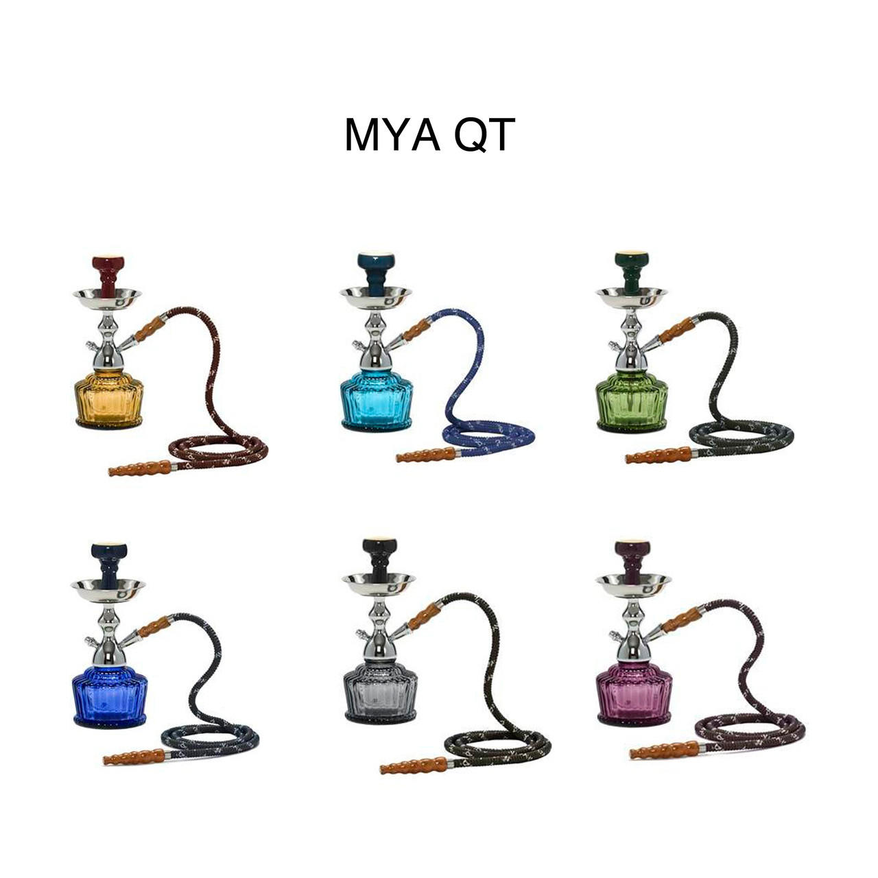  MYA QT 265 SINGLE HOSE HOOKAH WITH WIRE BASKET - 14" (HOOKAH7) 