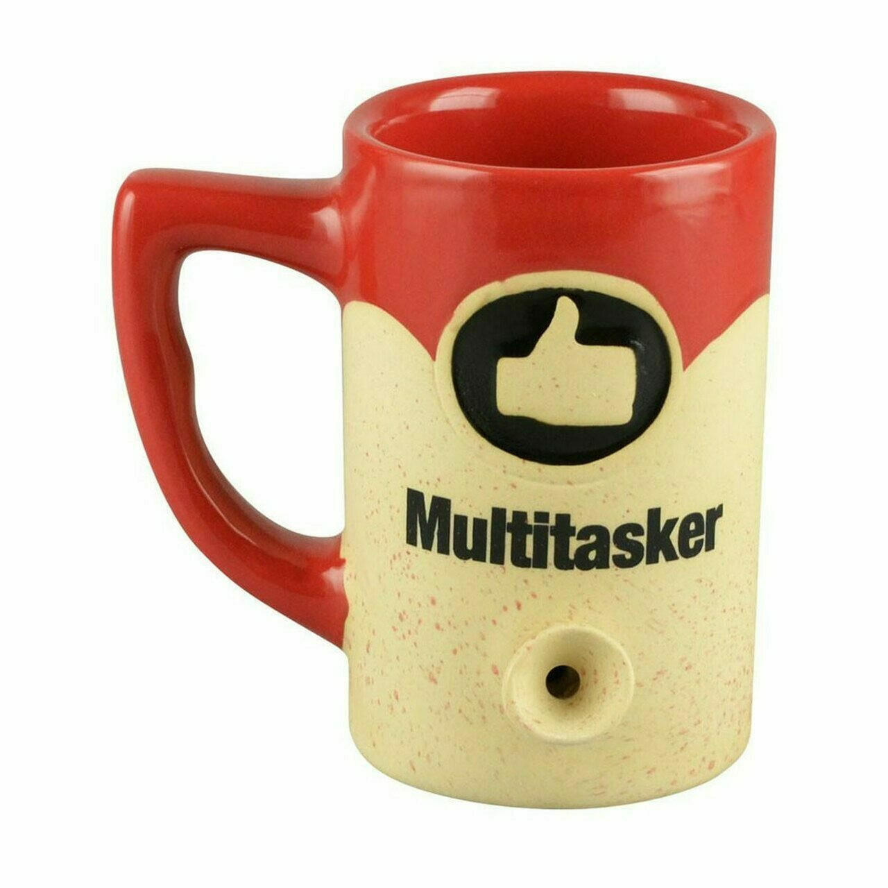  MULTITASKER PORCELAIN PIPE MUG 6" 