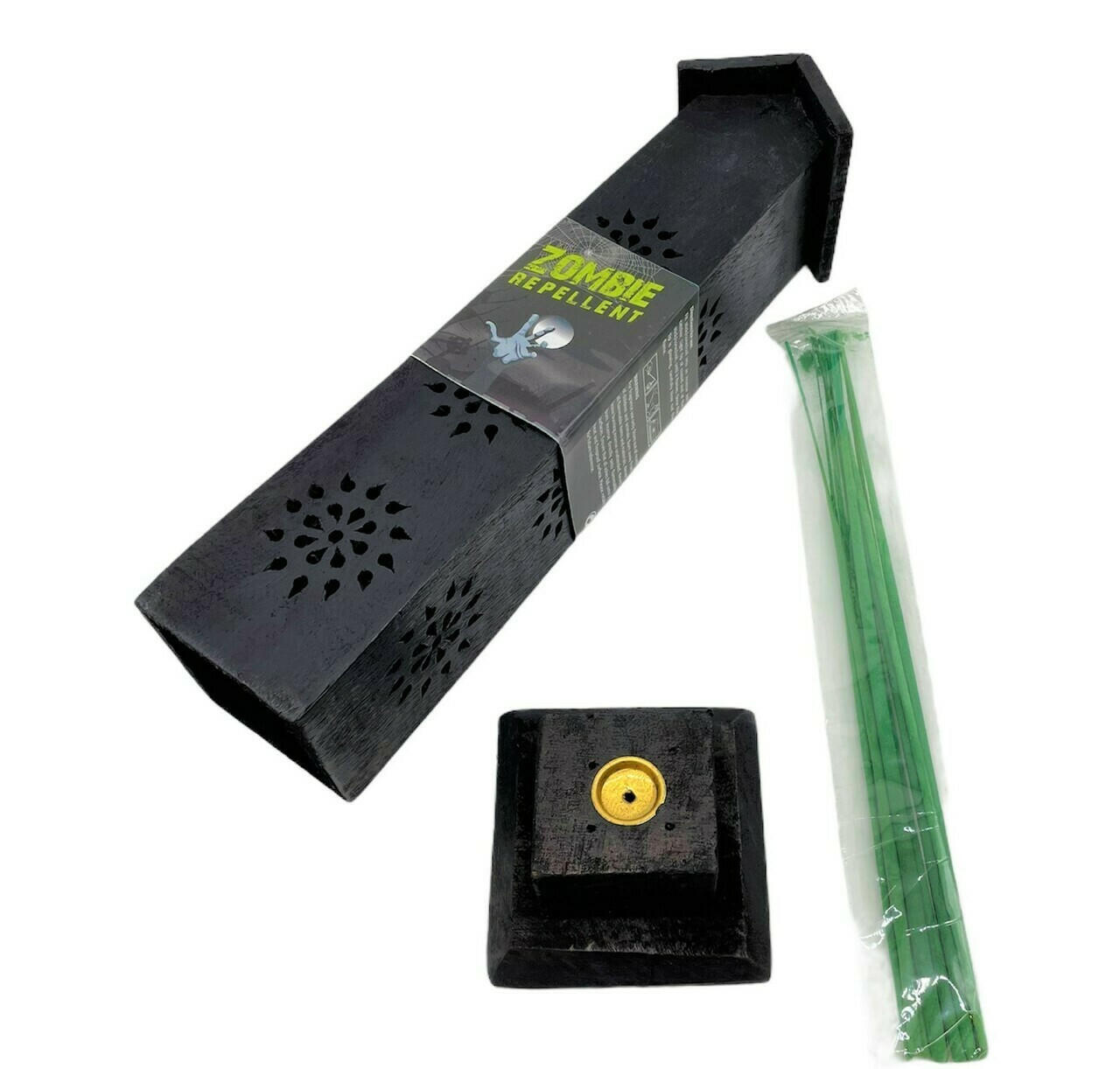  AFTER DARK WOODEN TOWER BURNER WITH SKULL LOGO 12" - 6CT (AD7) 