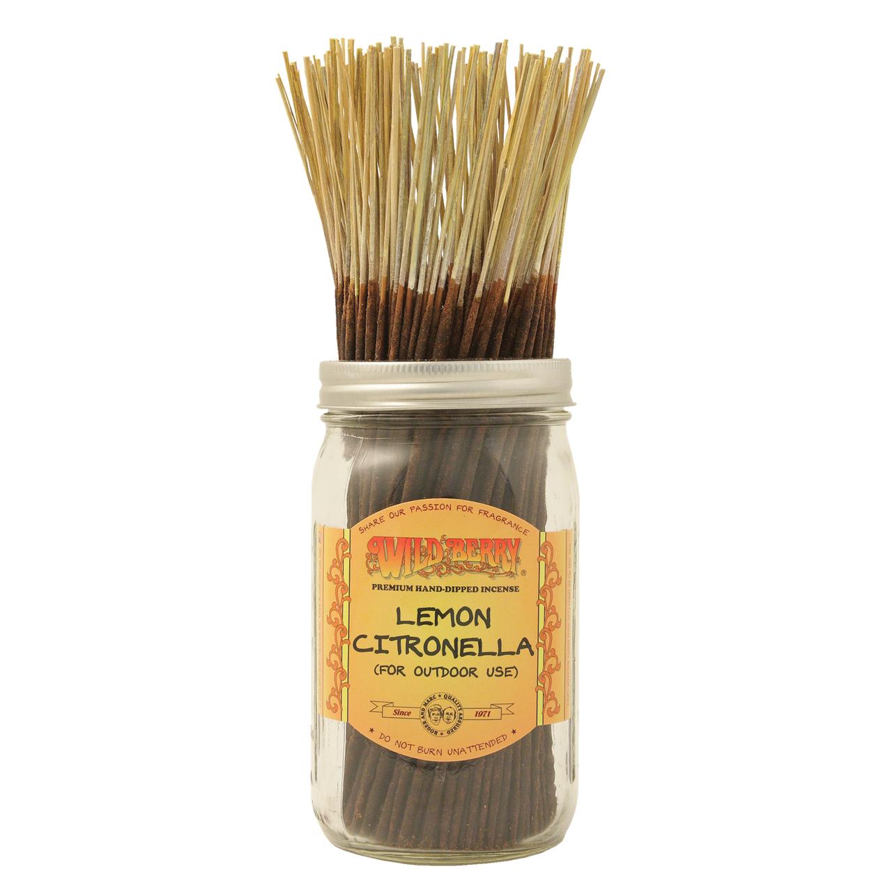 LEMON CITRONELLA - WILD BERRY INCENSE STICKS 100CT. 