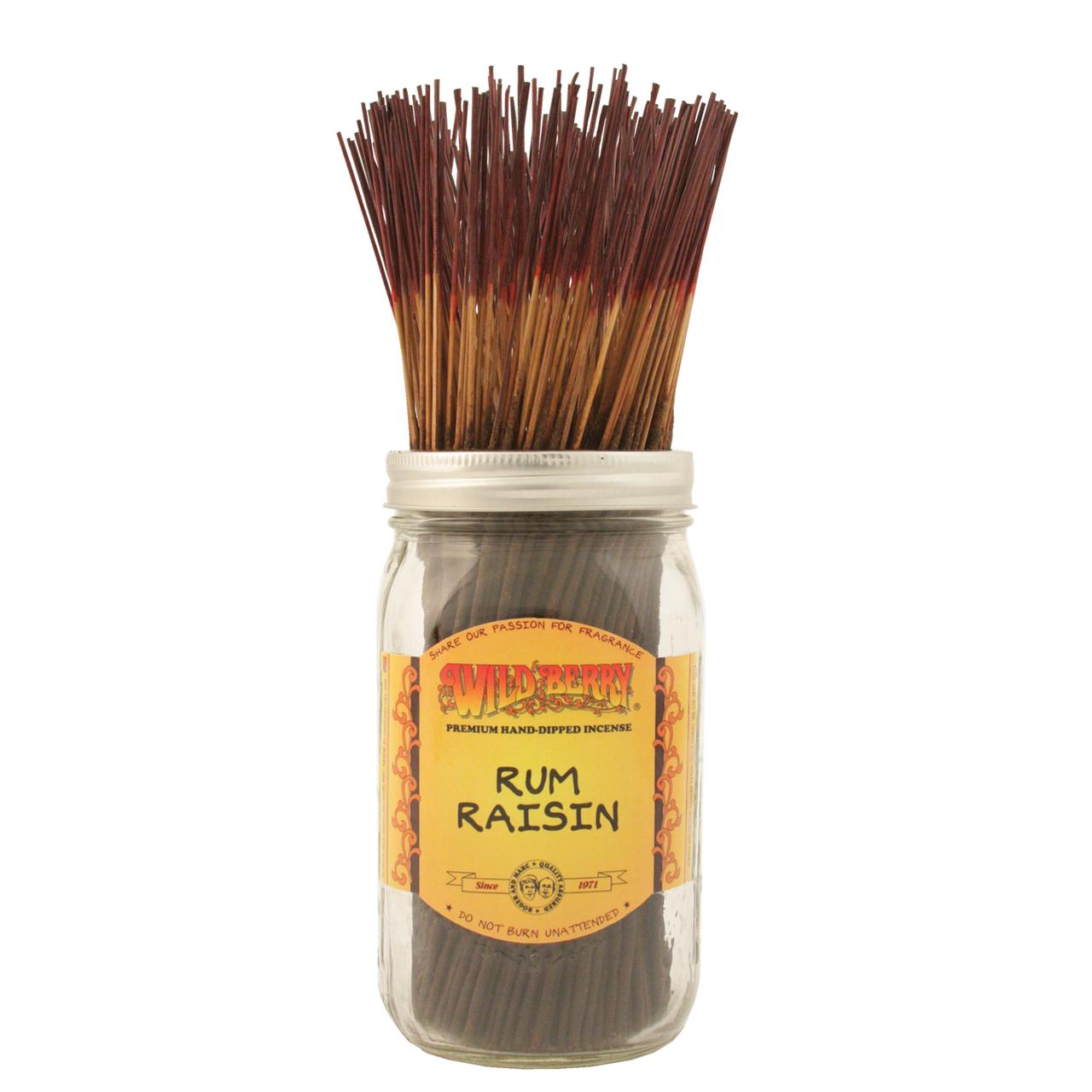  RUM RAISIN - WILD BERRY INCENSE STICKS 100CT. 