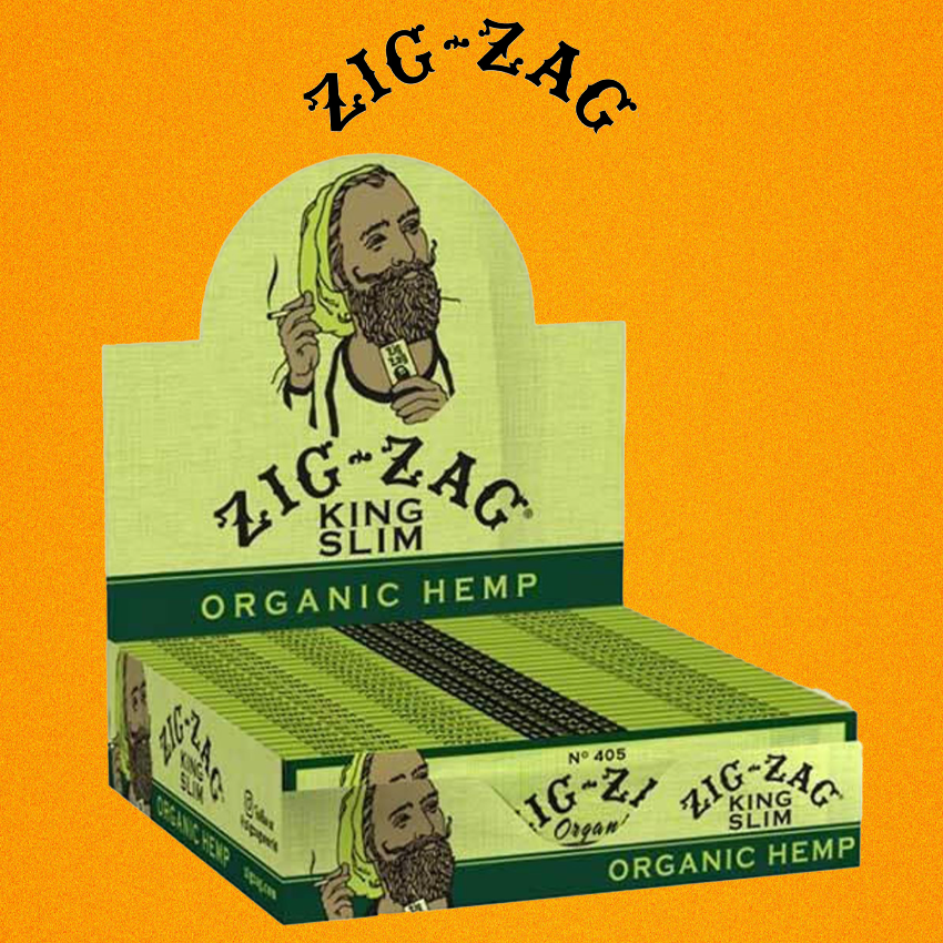 ZIG-ZAG KING SIZE ORGANIC ROLLING PAPERS - 24CT