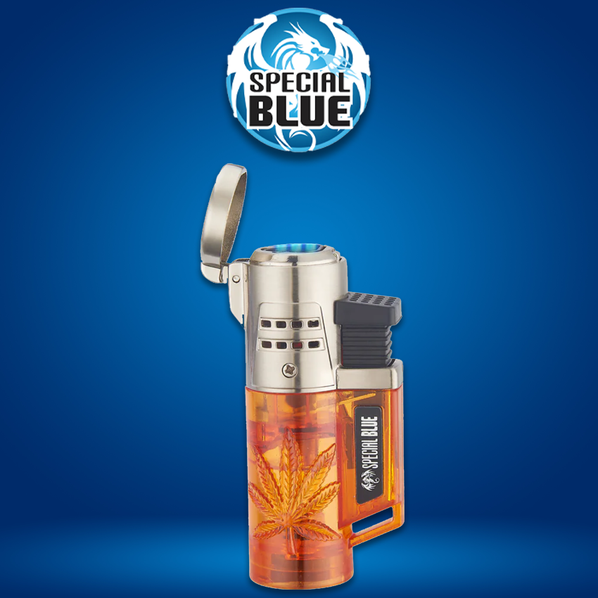 SPECIAL BLUE LEAF STYLE TORCH - DISPLAY OF 12CT
