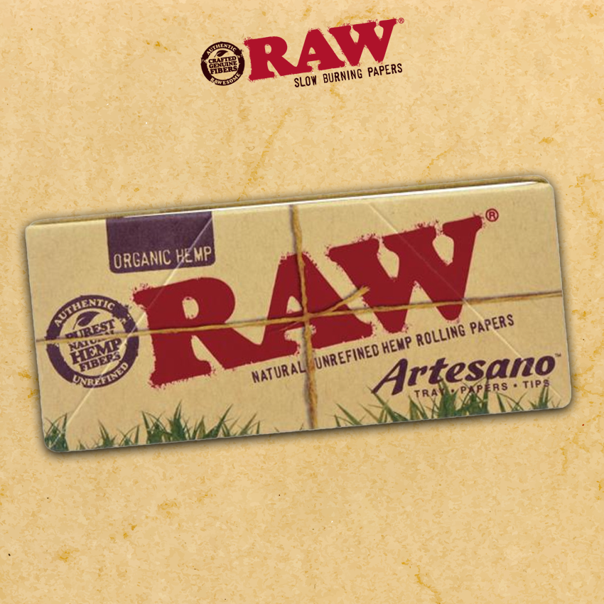 RAW ORGANIC HEMP ARTESANO KING SIZE SLIM - DISPLAY OF 15CT