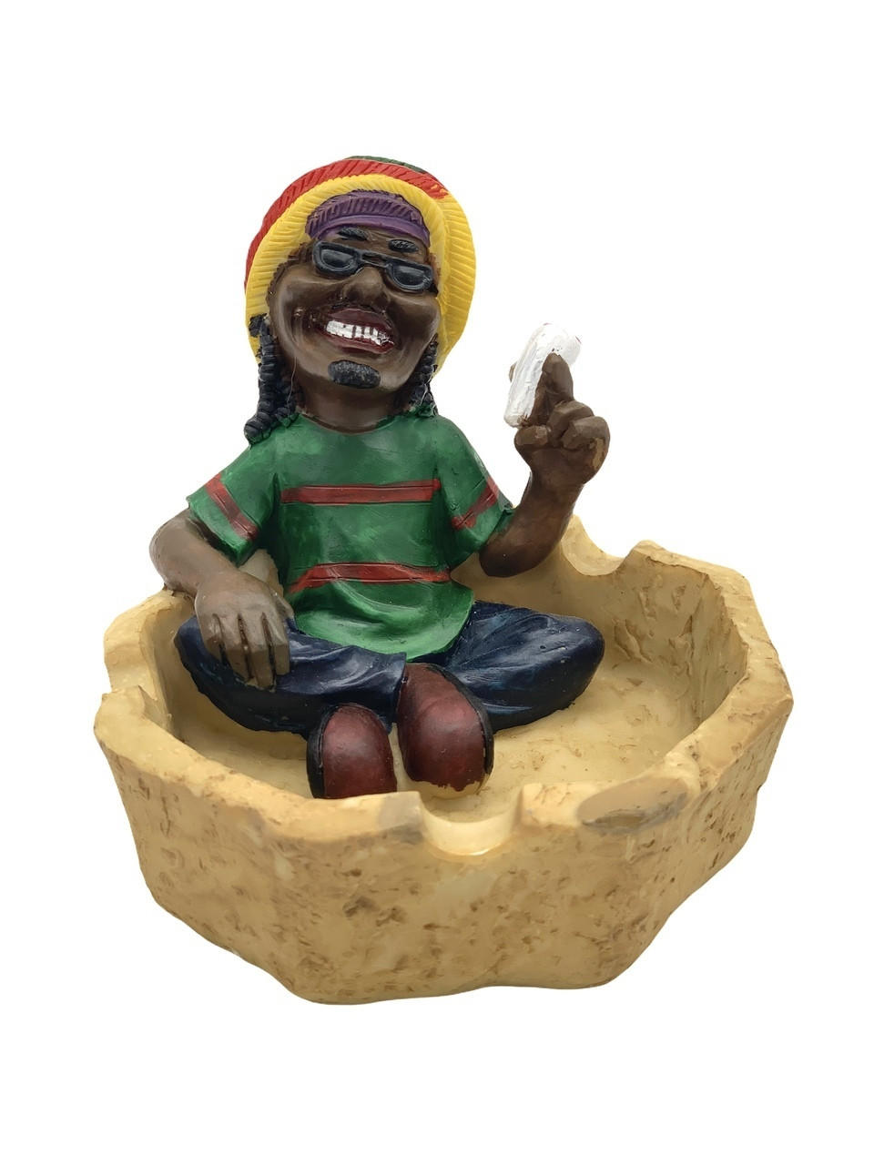  POLY RESIN JAMAICAN ASHTRAY - 1CT (LT66) 