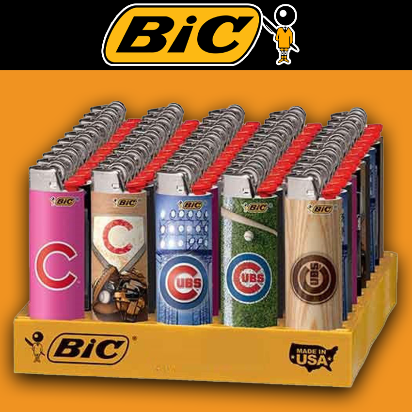 BIC CHICAGO CUBS LIGHTER DISPLAY - 50CT