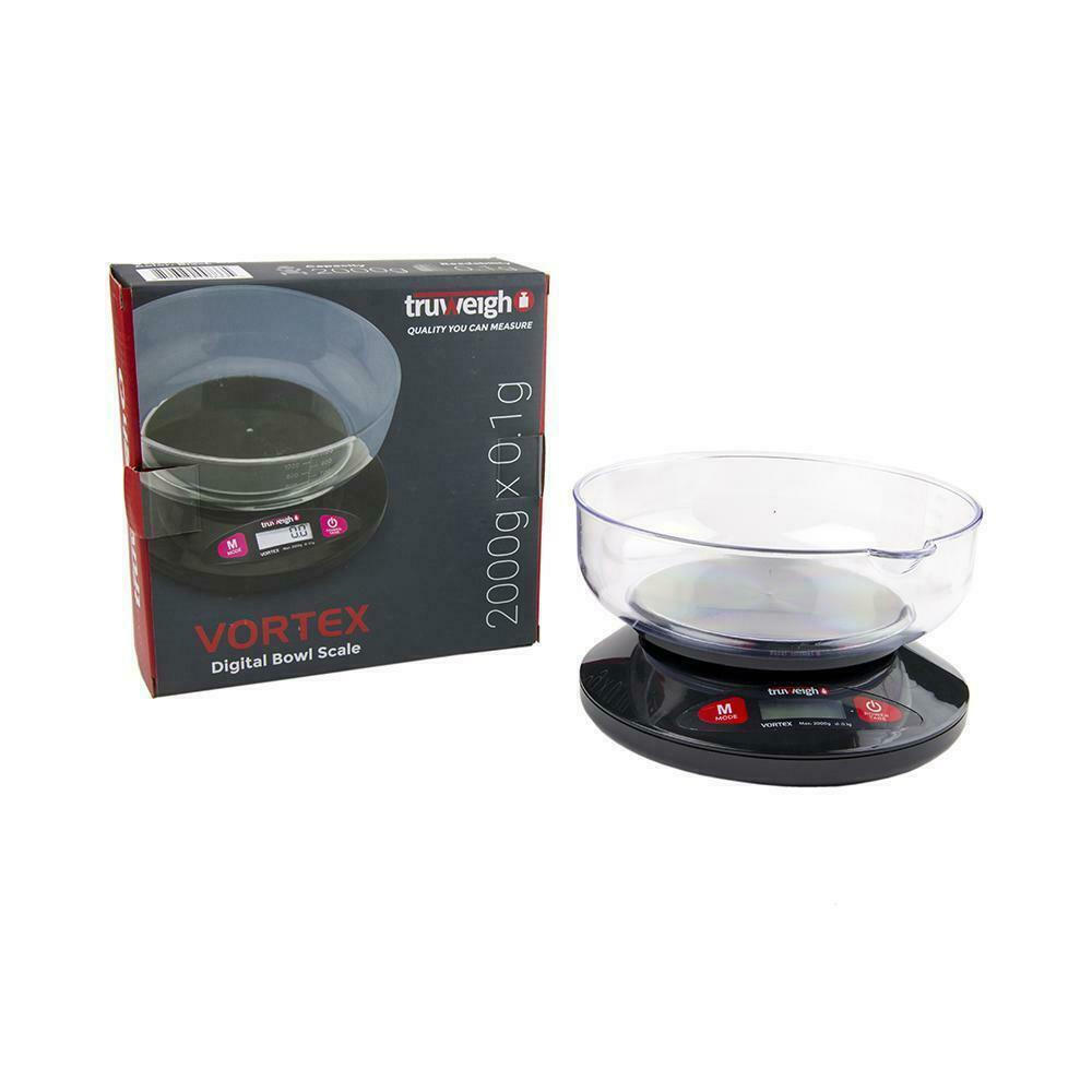 TRUWEIGH VORTEX DIGITAL BOWL SCALE - 2000g X 0.1g - SCALE-205
