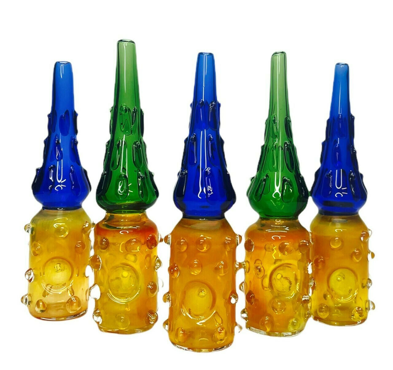 PINEAPPLE DOUBLE SHADE 2 IN 1 HANDPIPE 7 - BAG OF 5CT HP007300