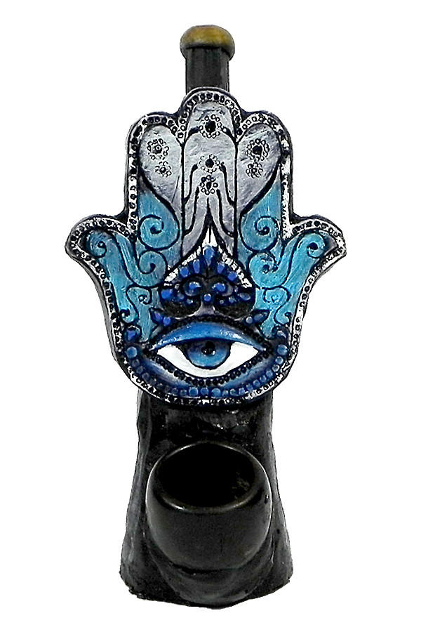 PICHINCHA HAND CRAFTED HAMSA HANDPIPE 7