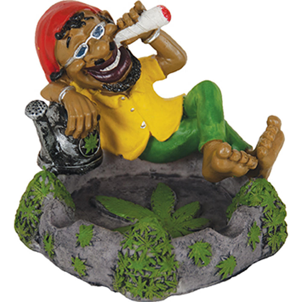 JAMAICAN POLY RESIN ASHTRAY LT122 - 1CT