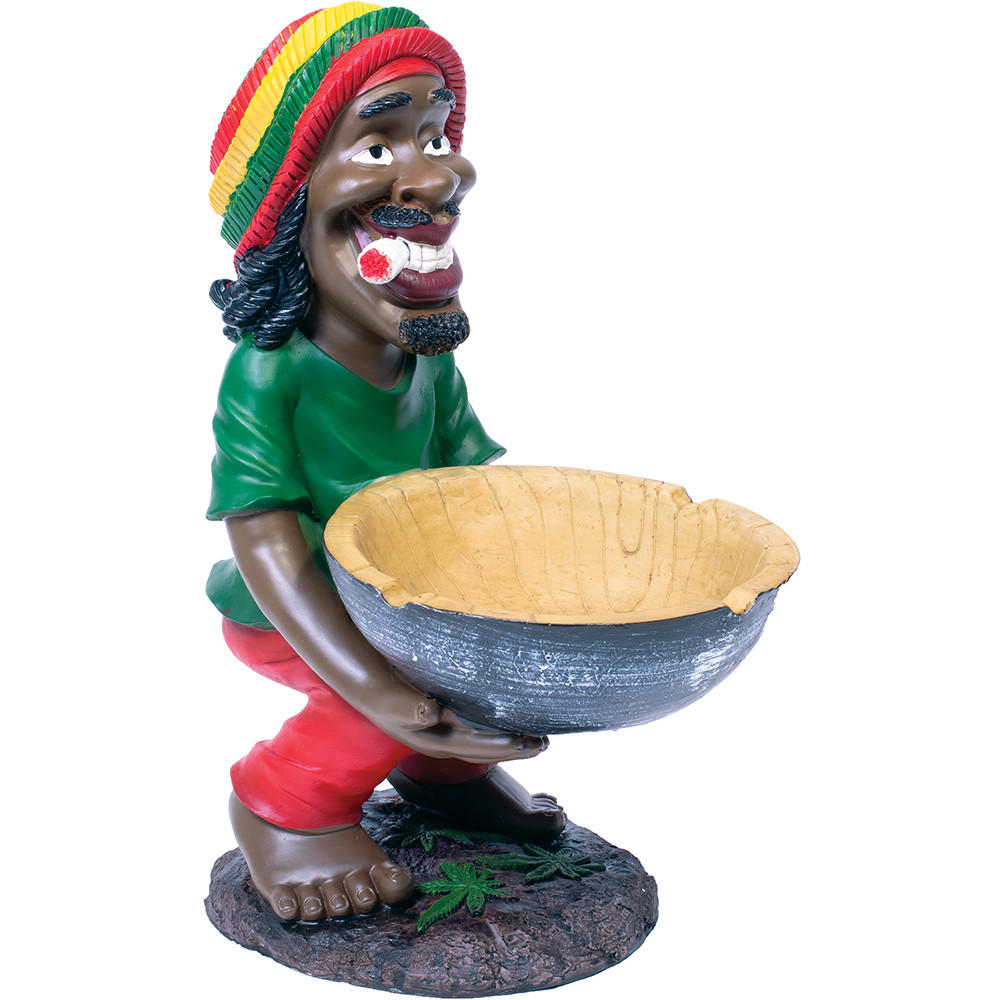 JAMAICAN POLY RESIN LARGE ASHTRAY 17 LT158 - 1CT
