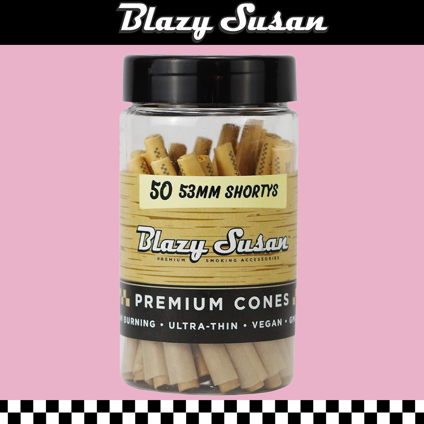 BLAZY SUSAN UNBLEACHED CONES 53MM - 50CT