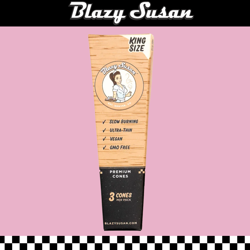 BLAZY SUSAN KING SIZE UNBLEACHED CONES - 21CT