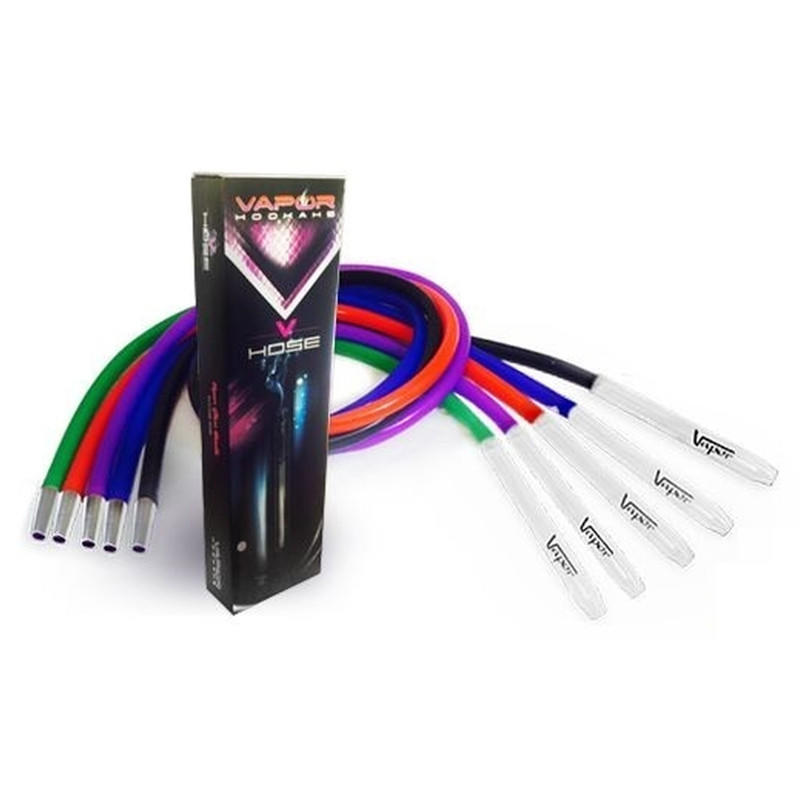 VAPOR HOOKAH SILICONE V-HOSE MIXED COLOR - 1CT