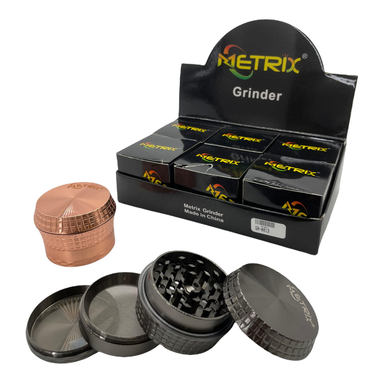 METRIX G-90 DRUM 58MM 4 LAYERS GRINDER - DISPLAY OF 6CT