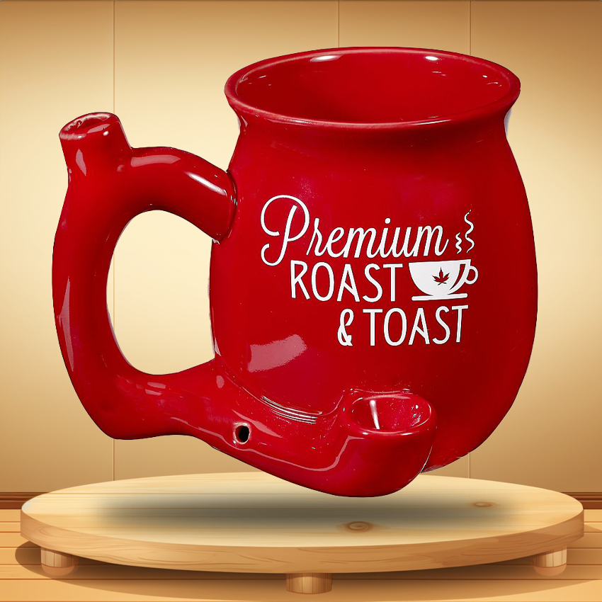 PREMIUM ROAST and TOAST MUG CERAMIC HANDPIPE - 1CT