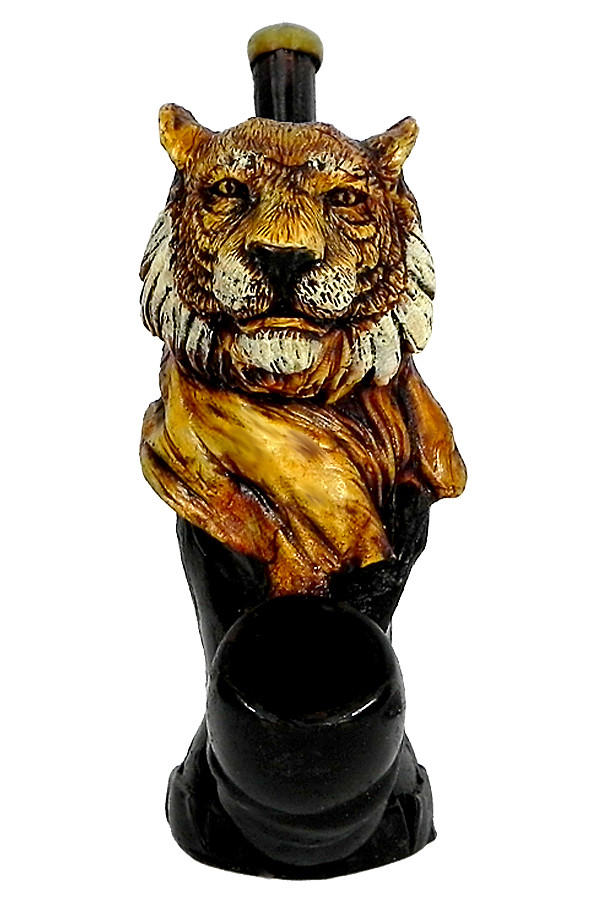 PICHINCHA HAND CRAFTED TIGER HEAD HANDPIPE 7