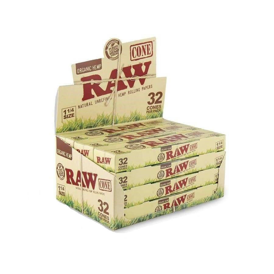  RAW ORGANIC 1 1/4 HEMP PRE-ROLLS - 32CT (RAW34) 