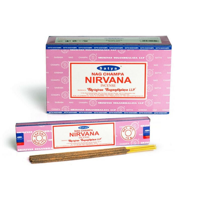 SATYA - NIRVANA INCENSE STICKS - 12CT