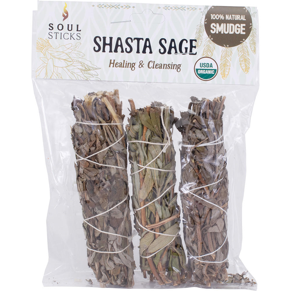 SOUL STICKS - SHASTA SAGE SMUDGE 4 - 3CT