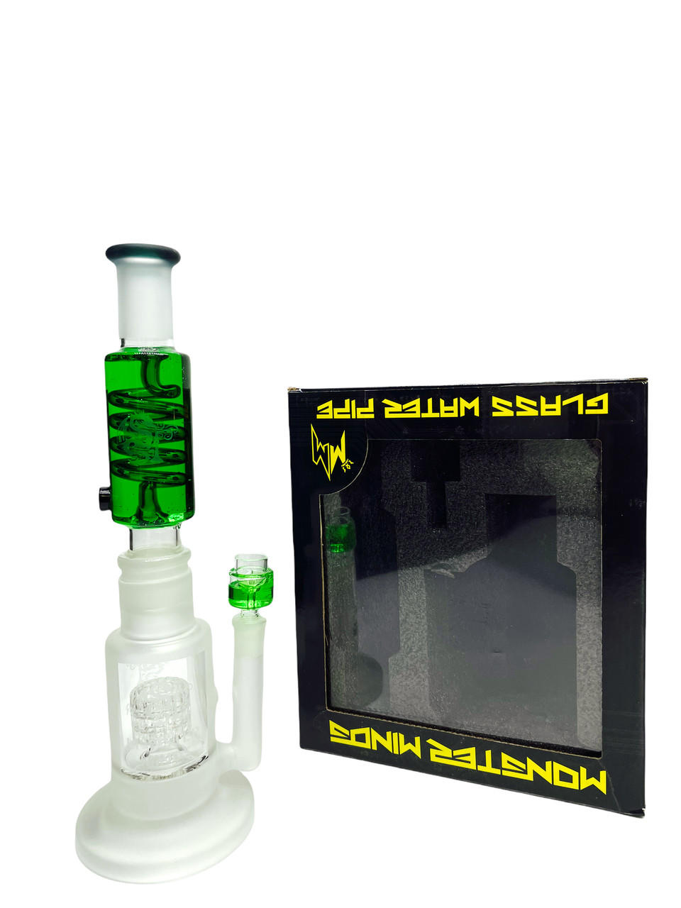 MONSTER MINDS FREEZABLE COIL WITH DISC PERC WATERPIPE 14 WP100668