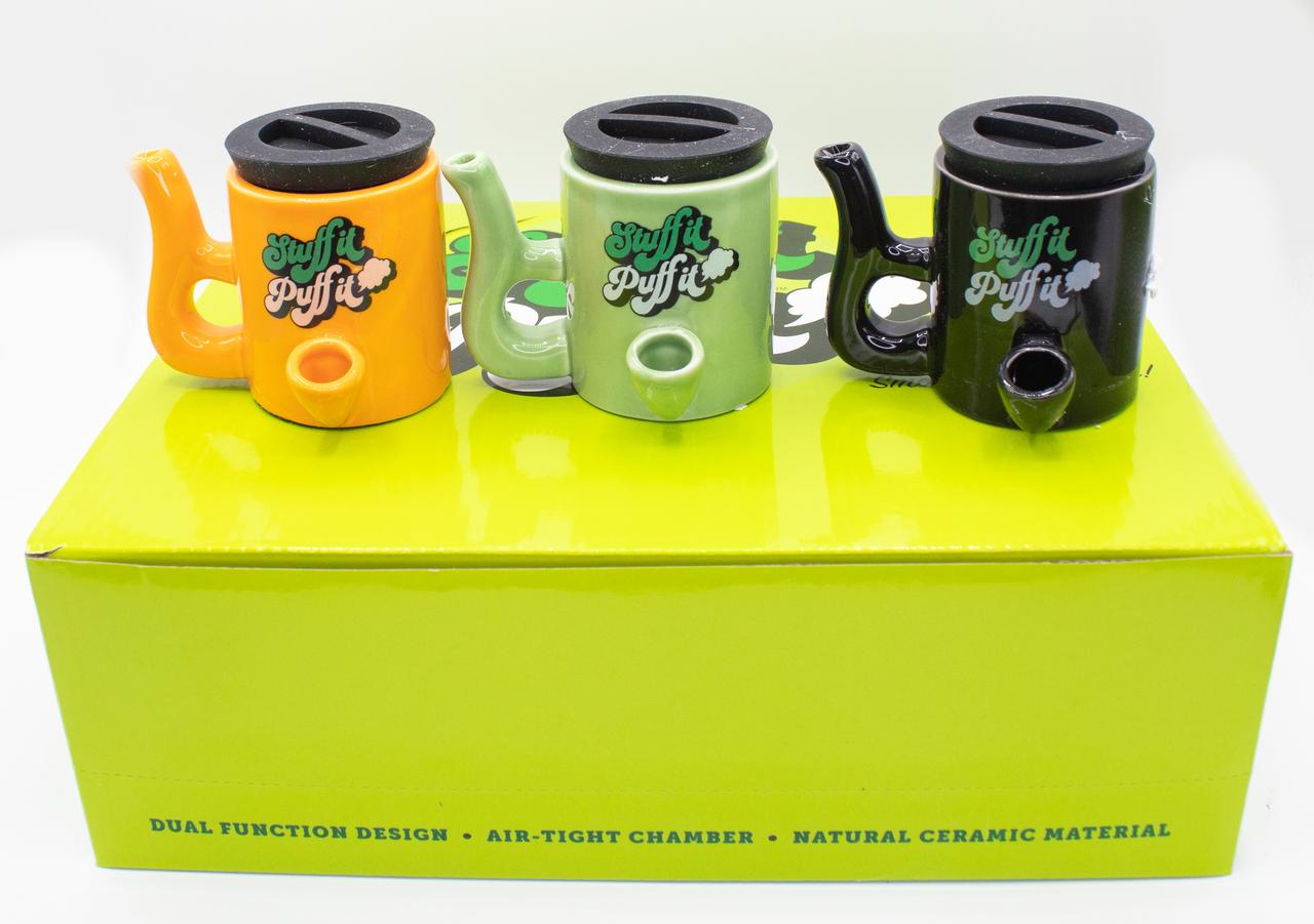  STUFF IT PUFF IT STASH MUG PIPE - 9CT 