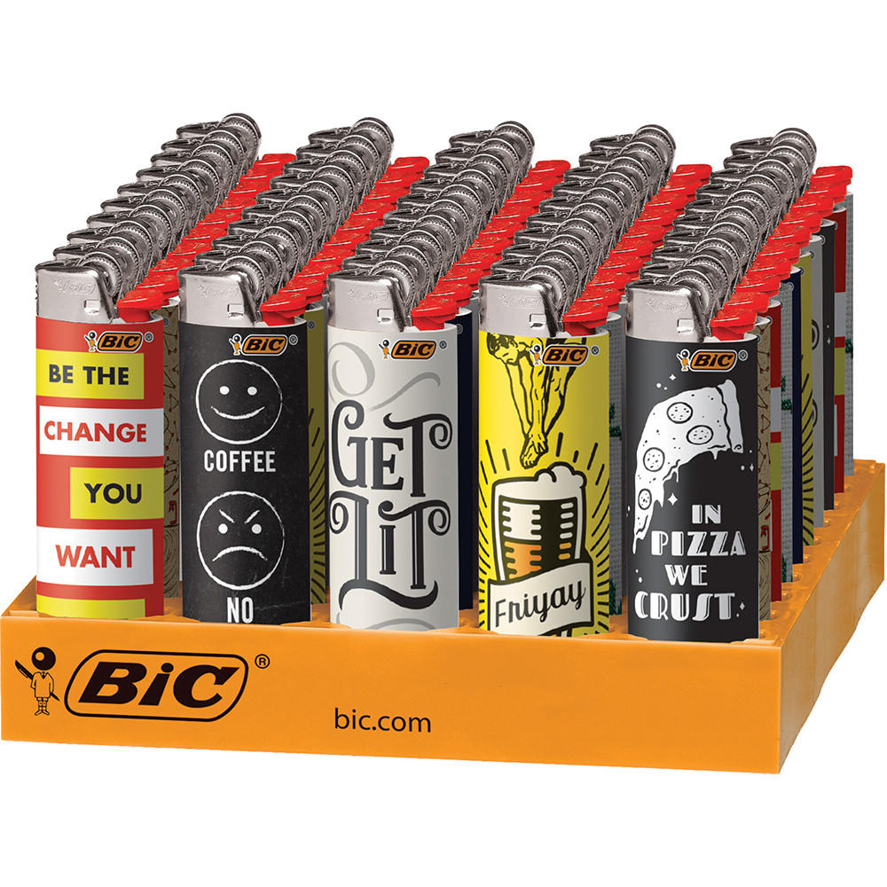 BIC SHOP TALK LIGHTER DISPLAY 50CT