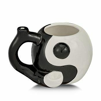 YIN-YANG CERAMIC PIPE MUG - 1CT
