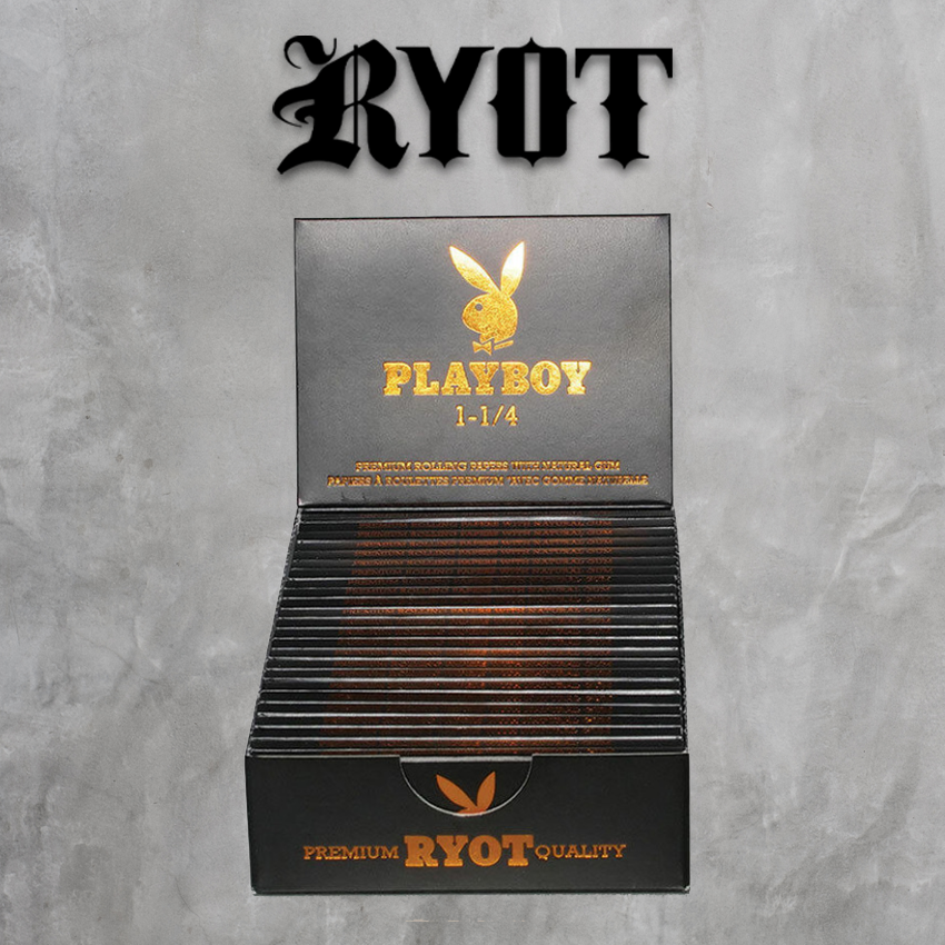 PLAYBOY BY RYOT ROLLING PAPERS 1-1/4 - 25CT DISPLAY