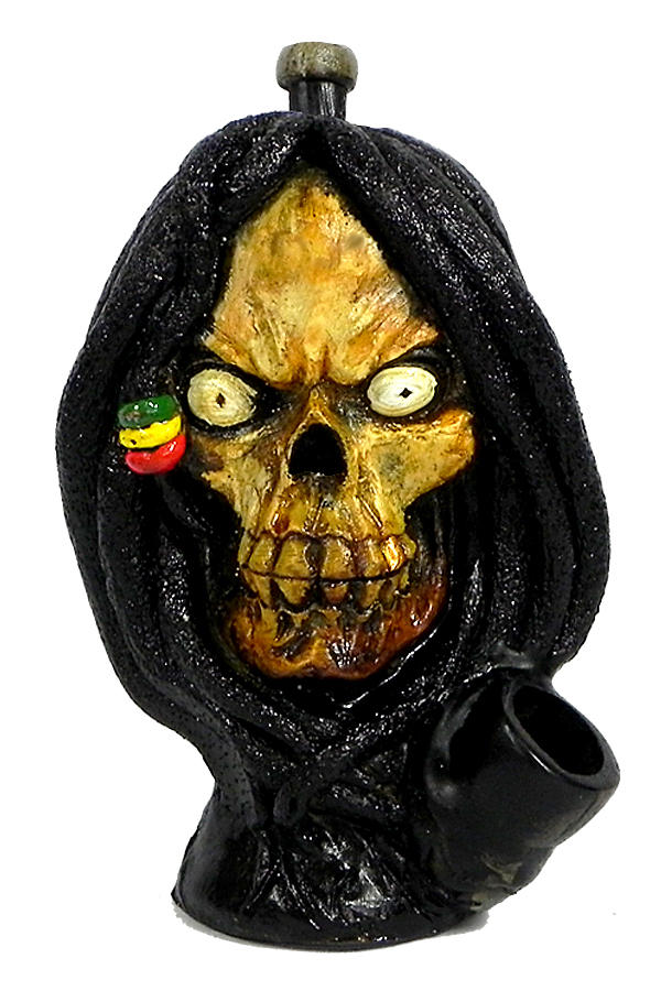 HAND CRAFTED DREAD SKULLHANDPIPE 7
