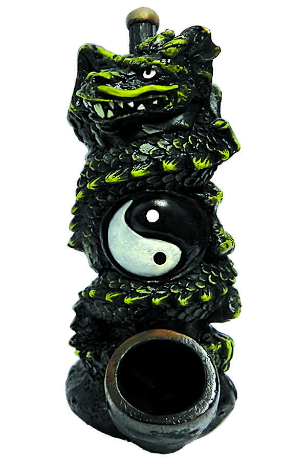 HAND CRAFTED YIN YANG DRAGON HANDPIPE 7