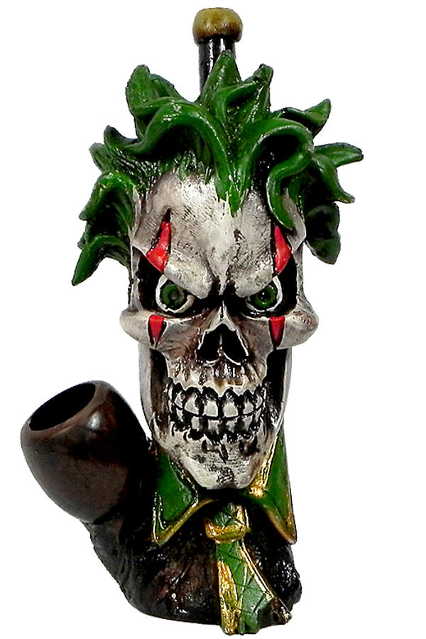 HAND CRAFTED TIE SKULL HANDPIPE 7