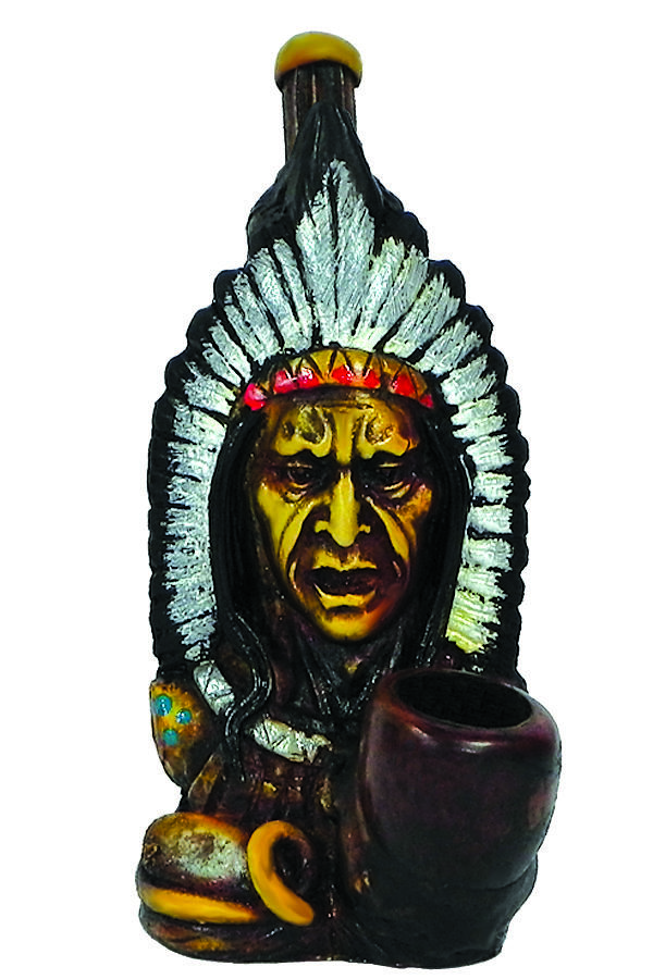 HAND CRAFTED FOOL CROW HANDPIPE 7