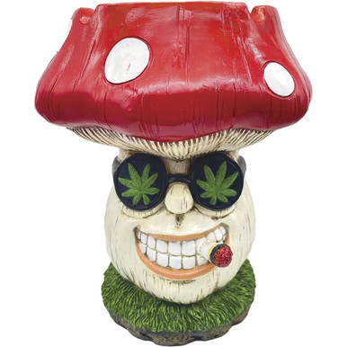 FUJIMA MUSHROOM FOREST LIGHT-UP LED POLYSTONE ASHTRAY - 4CT DISPLAY