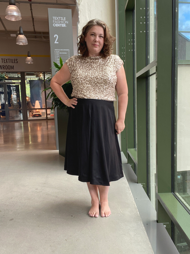 Anna skirt paper pattern - Needle & Thread - the kind fabric
