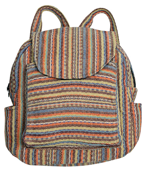 3 pocket Back Pack made from special woven fabric