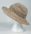 As Shown -  Hemp Hat Crocheted 60% hemp 40% cotton with bendable wire brim,  natural color with secret pocket on inside top. Hand made in Nepal
