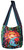 Barrel Bag with colorful Sun/Moon Print - zipper close