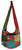 Hobo style bag with zipper close and great individual patches zipper on front