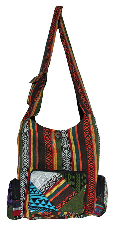 Large 3 Pocket bag with typical Bohemian patchwork