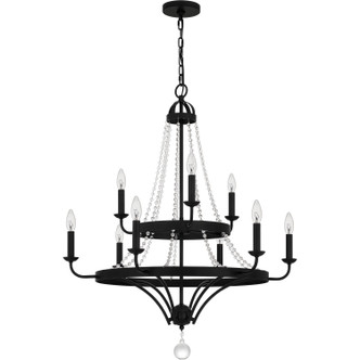 Quoizel Adelaide Nine Light Chandelier in Matte Black - ADL5030MBK
