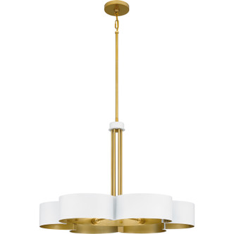 Quoizel Balsam Six Light Chandelier in Matte White - BSM5028W