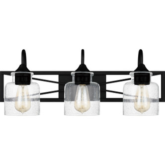 Quoizel Bartley Three Light Bath in Matte Black - BART8624MBK