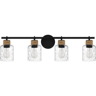 Quoizel Baltic Four Light Bath in Matte Black - BTC8634MBK