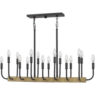 Quoizel Coda 16 Light Island Chandelier in Matte Black - COD139MBK