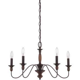 Quoizel Holbrook Five Light Chandelier in Tuscan Brown - HK5005TC Quoizel Holbrook Five Light Chandelier in Tuscan Brown - HK5005TC