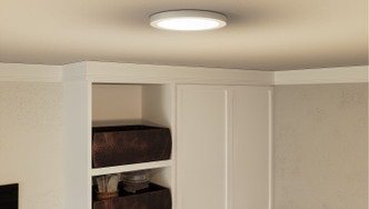 Quoizel Outskirts LED Flush Mount in Matte White - OST1708W Quoizel Outskirts LED Flush Mount in Matte White - OST1708W